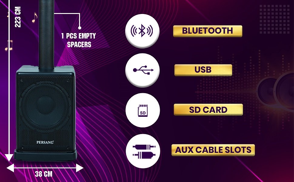 Multimedia Aux connectivity, Bluetooth, USB & SD Card