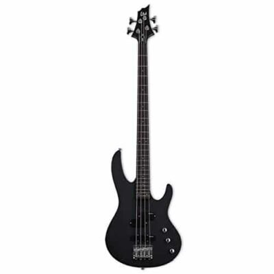 ESP LTD B-10 4-String Electric Bass Guitar - Hardwood Fretboard - Black Satin