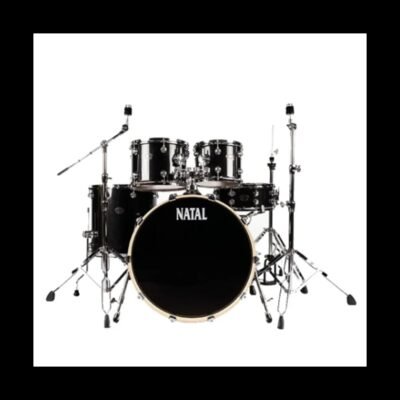 Natal Arcadia Birch Series KARB-F20 BLS, 5-Piece Acoustic Drum Kit With Hardware - Black Sparkle