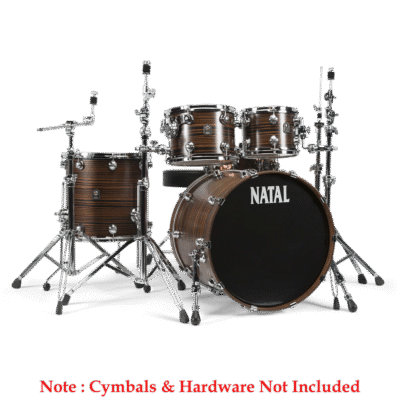 Natal Cafe Racer Series UF22 4 Piece Shell Pack Acoustic Drum Kit - veneer (1)