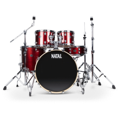 Natal KAR-UF22-RST Arcadia Series US Fusion 5-Piece Shell Pack Acoustic Drum Kit with Hardware & Stands (4)