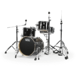 Natal KARB-TJ-BLS Arcadia Birch Series Traditional Jazz TJ 4 Piece Shell Pack Acoustic Drum Kit Without Hardware & Cymbals - Black Sparkl (4)