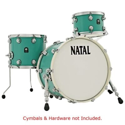 Natal KTW-T20-SFG1 Cafe Racer Series T20 3 Piece Shell Pack Acoustic Drum Kit - Sea Foam Green