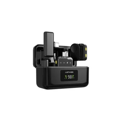 LENYES LM205 2-in-1 Wireless Microphone for iPhone & Android Smartphones (1)