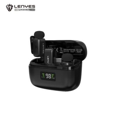 Lenyes LM206 (TYPE C) Wireless Microphone with Noise Cancelling Compatibale (7)