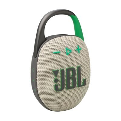JBL Clip 5 Wireless Ultra-Portable Bluetooth Speaker (Sand)