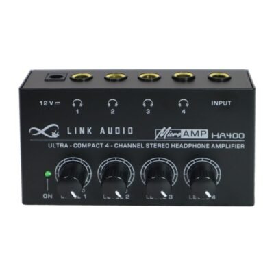 Link Audio HA400 Ultra Compact 4-Channel Stereo Headphone Amplifier (1)