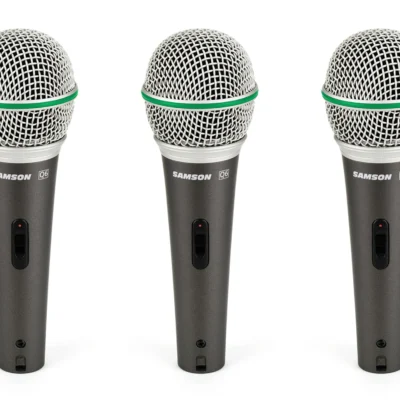 Samson Q6 Dynamic Microphone ( Pack of 3 ) (3)