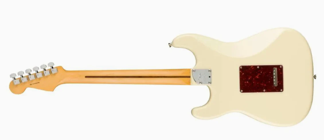 0113910705-3.webp Fender 0113910705 AM Pro II Strat HSS Olympic White Electric Guitar
