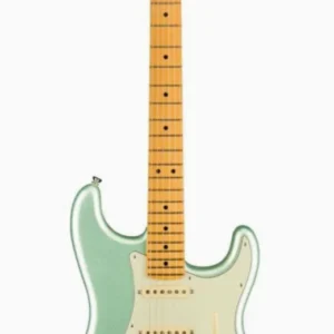 0113912718.webp Fender 0113912718 AM Pro II Strat HSS Maple Mystic Surf Green Electric Guitar