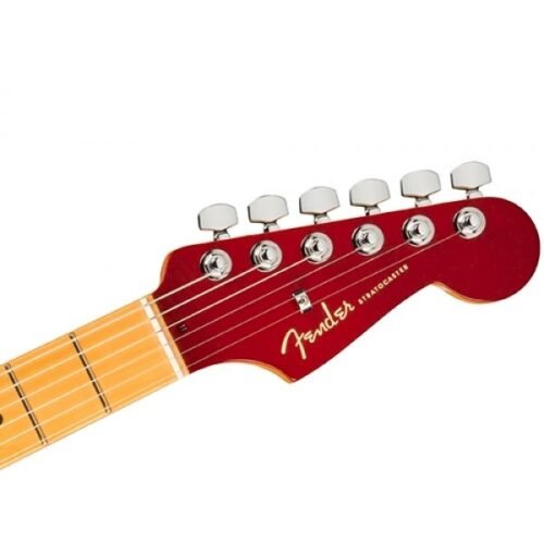 Fender American Ultra Luxe Stratocaster Maple Fingerboard Electric Guitar With Case - Plasma Red Burst, 0118062773