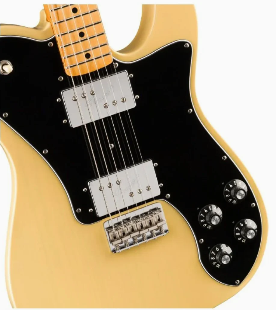 0149812307-2.webp Fender 0149812307 Vintera 70s Tele Deluxe Maple Vintage Blonde Electric Guitar