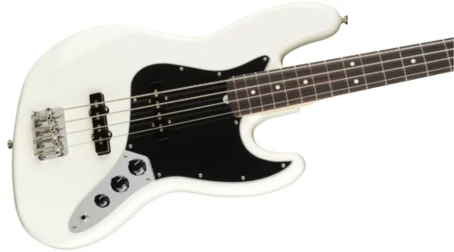 0198610380-2.webp Fender 0198610380 American Performer Jazz Bass Arctic White Bass Guitar