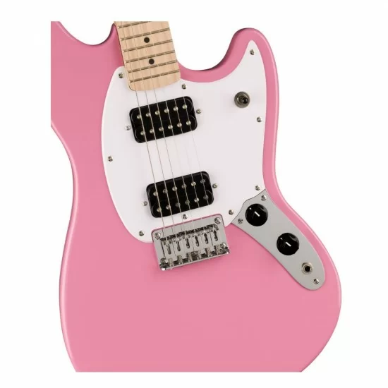 0373702555-3-1.webp Fender 0373702555 Squier Sonic Mustang HH Electric Guitar - Flash Pink