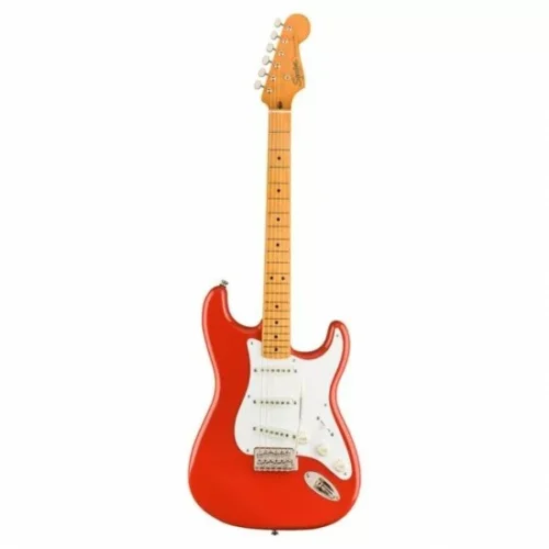 Fender 0374005540 Electric Squire Classic Vibe 50's Stratocaster Guitar - Fiesta Red