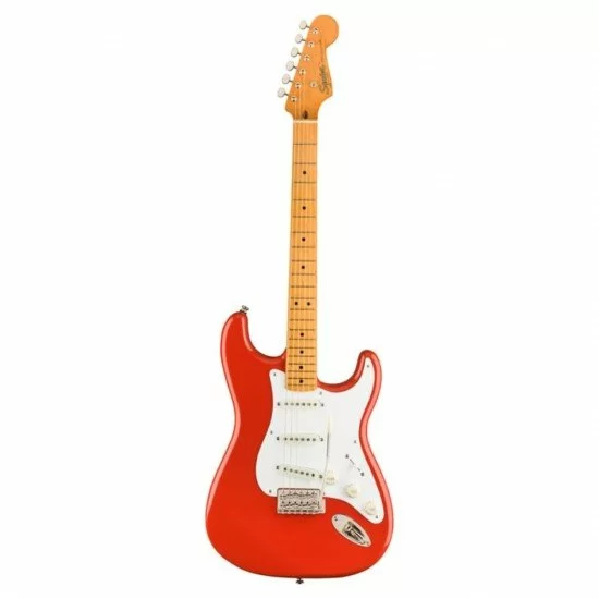 Fender 0374005540 Electric Squire Classic Vibe 50's Stratocaster Guitar - Fiesta Red