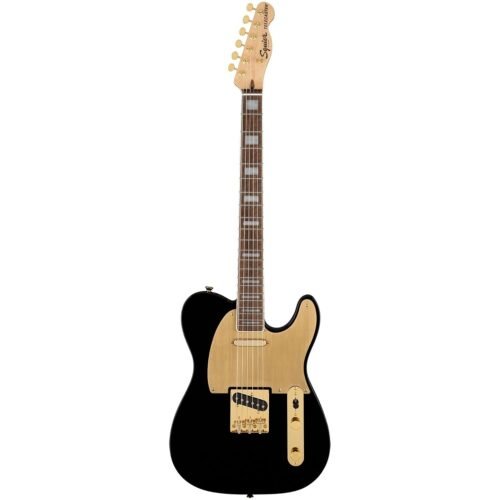 Fender 0379400506 (Squier 40th Anniversary Gold Edition Telecaster Electric Guitar, Black)
