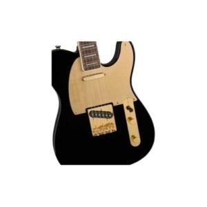 Fender 0379400506 (Squier 40th Anniversary Gold Edition Telecaster Electric Guitar, Black)