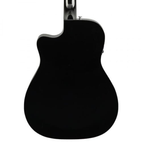 Fender CC-60SCE Concert Walnut Fingerboard Acoustic-Electric Guitar - Black 0970153006