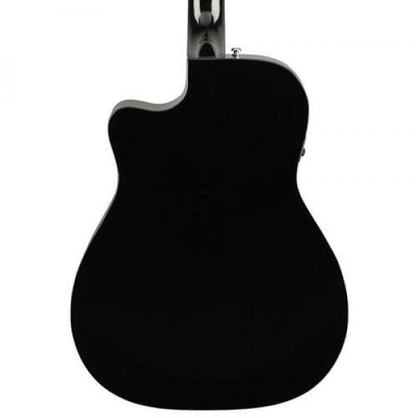Fender CC-60SCE Concert Walnut Fingerboard Acoustic-Electric Guitar - Black 0970153006