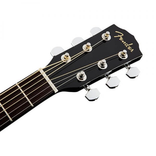 Fender CC-60SCE Concert Walnut Fingerboard Acoustic-Electric Guitar - Black 0970153006