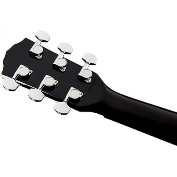 Fender CC-60SCE Concert Walnut Fingerboard Acoustic-Electric Guitar - Black 0970153006
