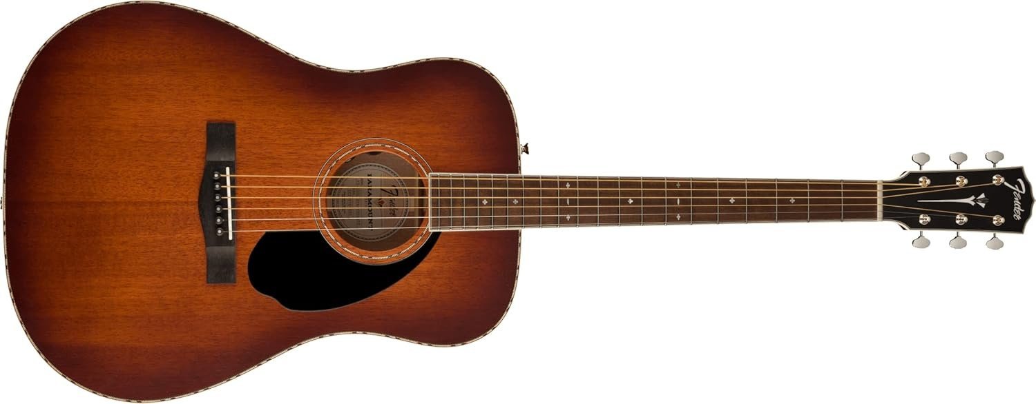 Fender PD-220E Dreadnought Acoustic Guitar, Aged Cognac Burst 0970310337