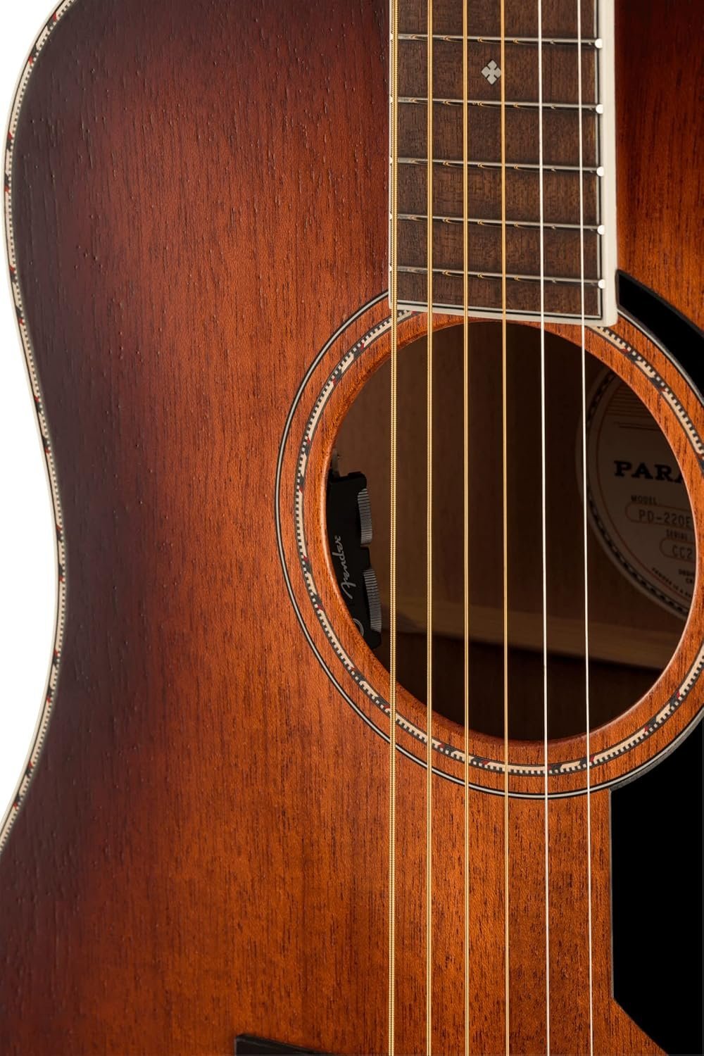 Fender PD-220E Dreadnought Acoustic Guitar, Aged Cognac Burst 0970310337