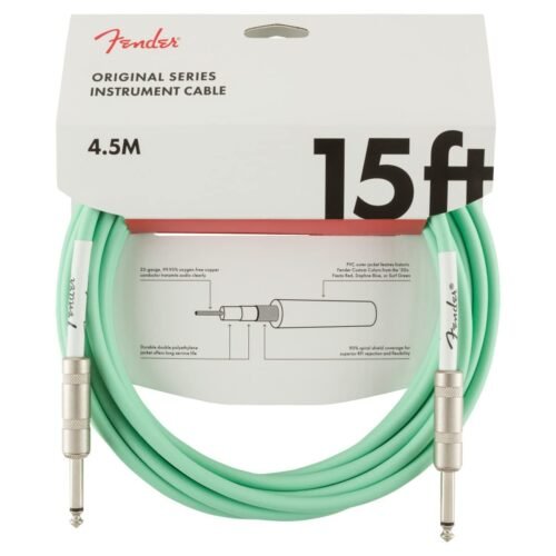 Fender 0990515058 Original Series Instrument Cable, 15' Straight/Straight, Surf Green