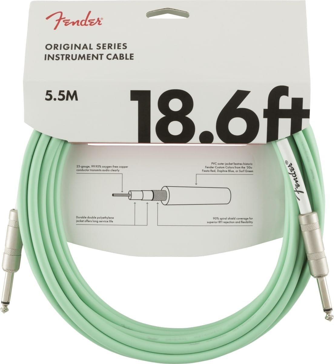 Fender Original Series Instrument Cables 18.6 feet SFG 0990520058