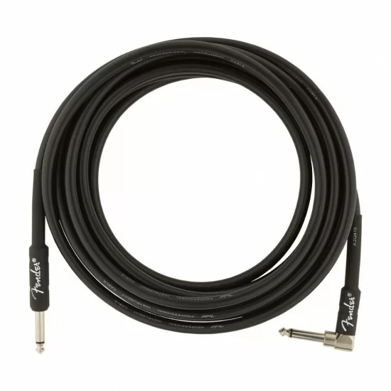 Fender Professional Series Instrument Cables Straight/Angle 15 Black 990820059