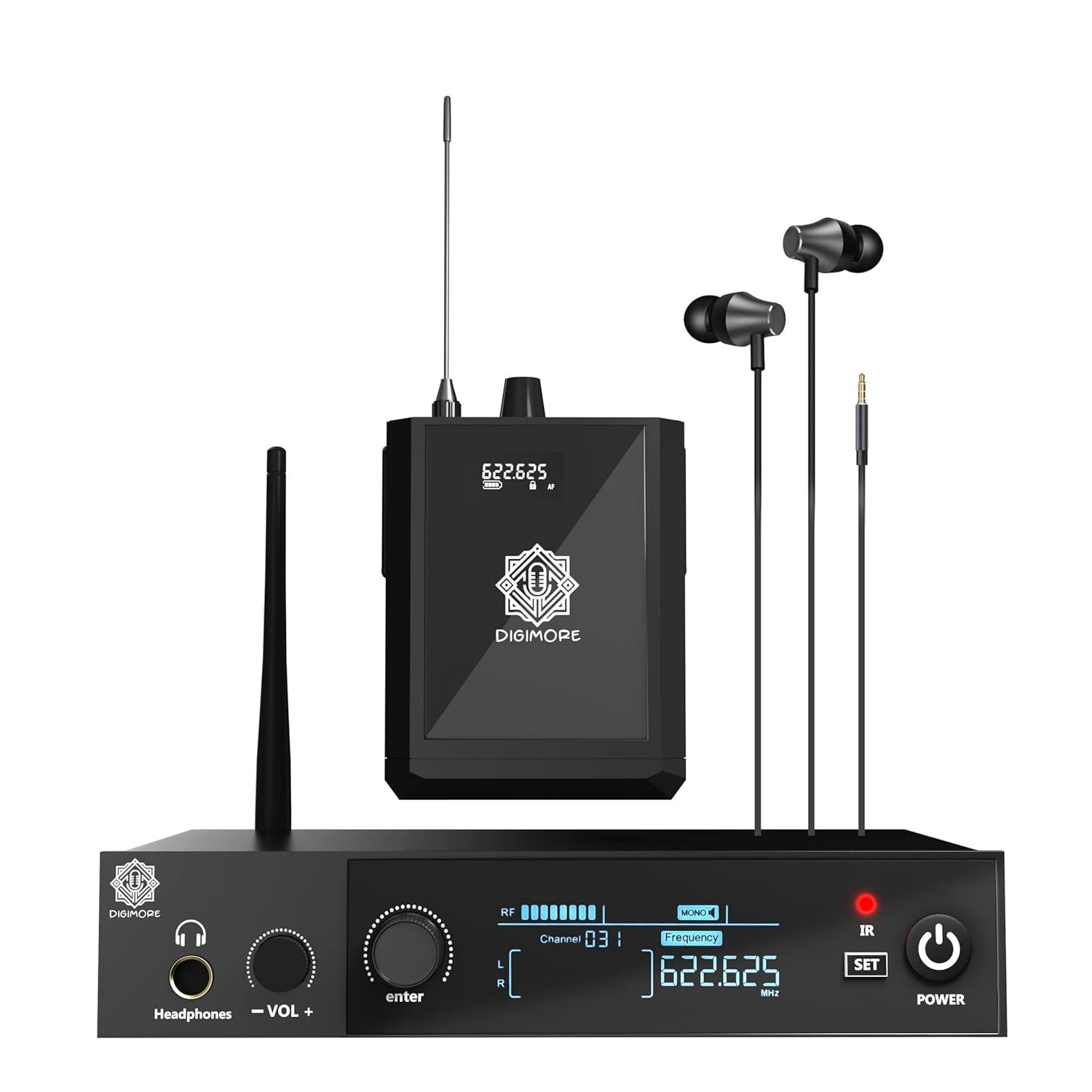 Digimore D-850 UHF Wireless In-Ear Monitor System