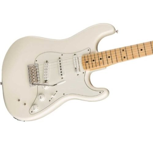 Fender EOB Stratocaster Electric Guitar, Olympic White, Maple Fingerboard 140192305