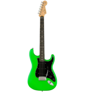Fender  Limited Edition Electric Guitar Player Strat Ebony Neon Green 144612533
