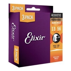 Elixir 16102 - 3 pack Nanoweb Medium 16546