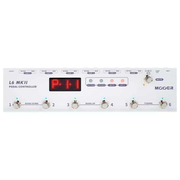 MOOER-L6-MKII Pedal Controller / Loop Switcher with 6 Loops & Built-In Tuner