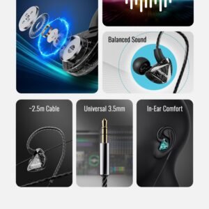Takstar TS-2300 In-Ear Monitor Earphones