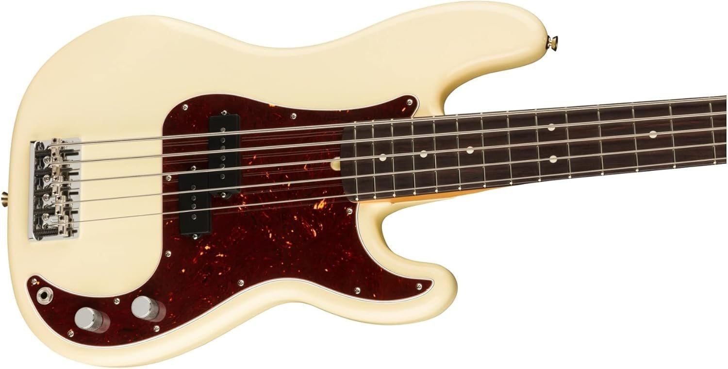 193960705-6-1.jpg Fender Bass Guitar American Pro II Precision Bass V Rosewood Olympic White 193960705