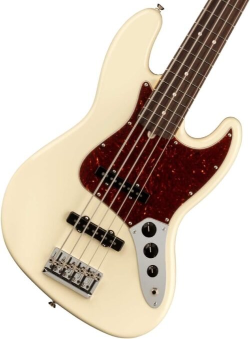 193990705-1.jpg Fender American Professional II 5-String Jazz Bass, Olympic White, Rosewood Fingerboard 193990705