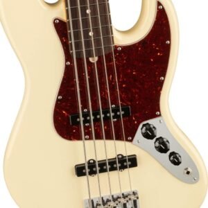 Fender American Professional II 5-String Jazz Bass, Olympic White, Rosewood Fingerboard 193990705