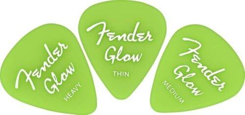 1980351020-2.jpg Fender Glow-in-the-Dark Guitar Picks 351 Shape, 12-Pack 1980351020
