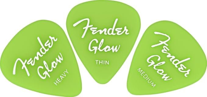 Fender Glow-in-the-Dark Guitar Picks 351 Shape, 12-Pack 1980351020