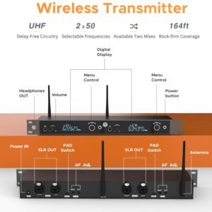 Digimore D 860 UHF 2 Channel Wireless In Ear Monitor System Digimore D 860 UHF 2 Channel Wireless In Ear Monitor System