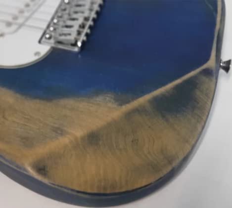311x3fU4wSL.jpg NEWEN Relic Stratocaster Style Electric Guitar Made in Argentina, White Oak, Blue