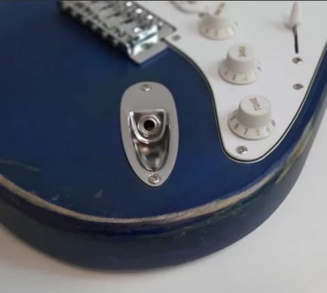 31CaY6PpnrL.jpg NEWEN Relic Stratocaster Style Electric Guitar Made in Argentina, White Oak, Blue