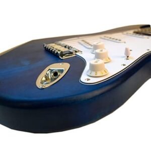 31JPmqpm9kS-1.jpg Newen Stratocaster Style Electric Guitar Made In Argentina, Blue Wood