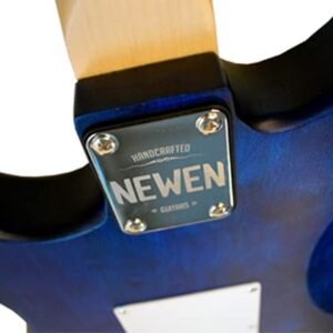 31PfqibuToS-1.jpg Newen Stratocaster Style Electric Guitar Made In Argentina, Blue Wood