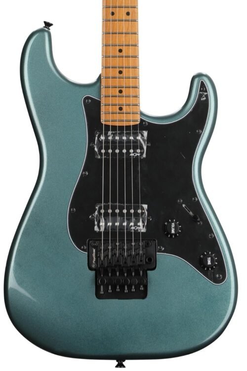 Fender Squier Contemporary Strat FR HH Maple Gunmetal Metallic 370240568