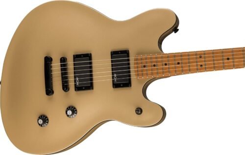 Fender Squier Contemporary Active Starcaster Roasted Maple Neck Shoreline Gold 370471544