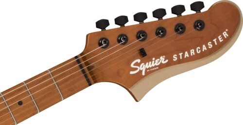 Fender Squier Contemporary Active Starcaster Roasted Maple Neck Shoreline Gold 370471544